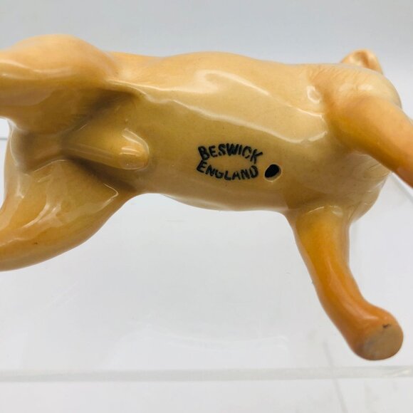 Vtg Beswick Golden Yellow Labrador Retriever Dog Figurine Porcelain England - Picture 8 of 10